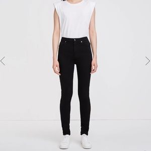7 For All Mankind black skinny jeans, size 27